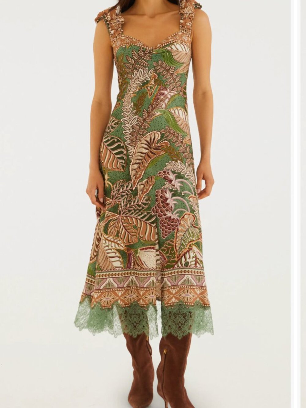 NWT - Dotted Foliage Midi Dress by FARM Rio- currently $270 at Nordstrom